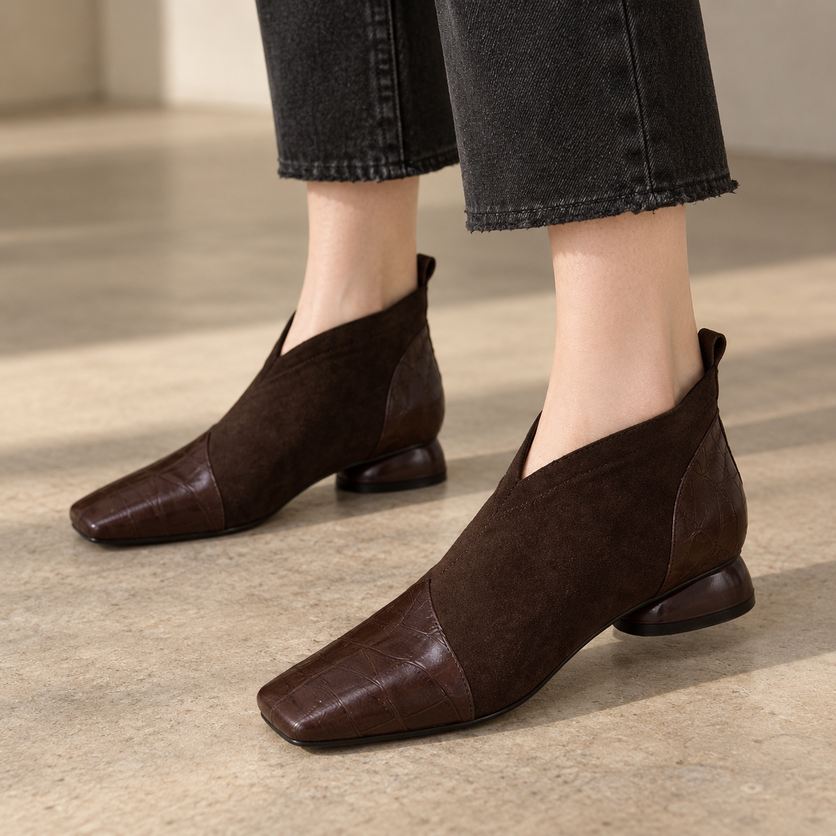 Maxine Cushioned Pull-On Ankle Boots | Hudson & Wells