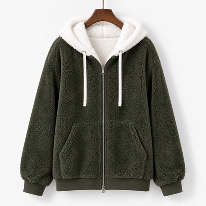 Myrna Relaxed Fit Hooded Zip Jacket | Hudson & Wells