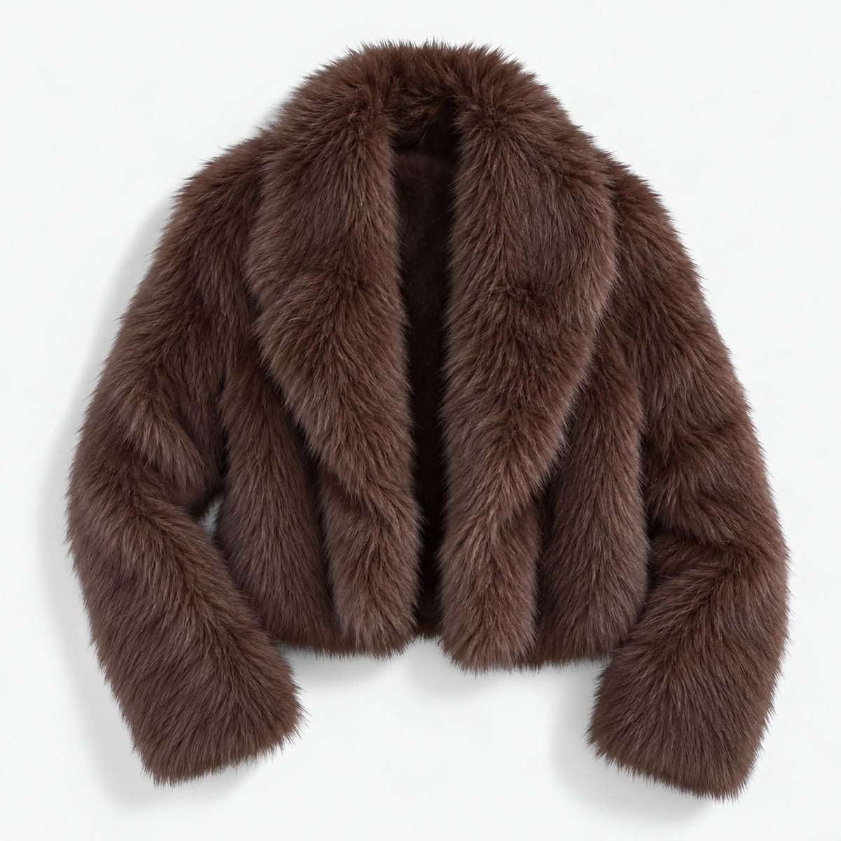 Myrtle Comfort Plush Cropped Jacket, Wide Lapels | Hudson & Wells