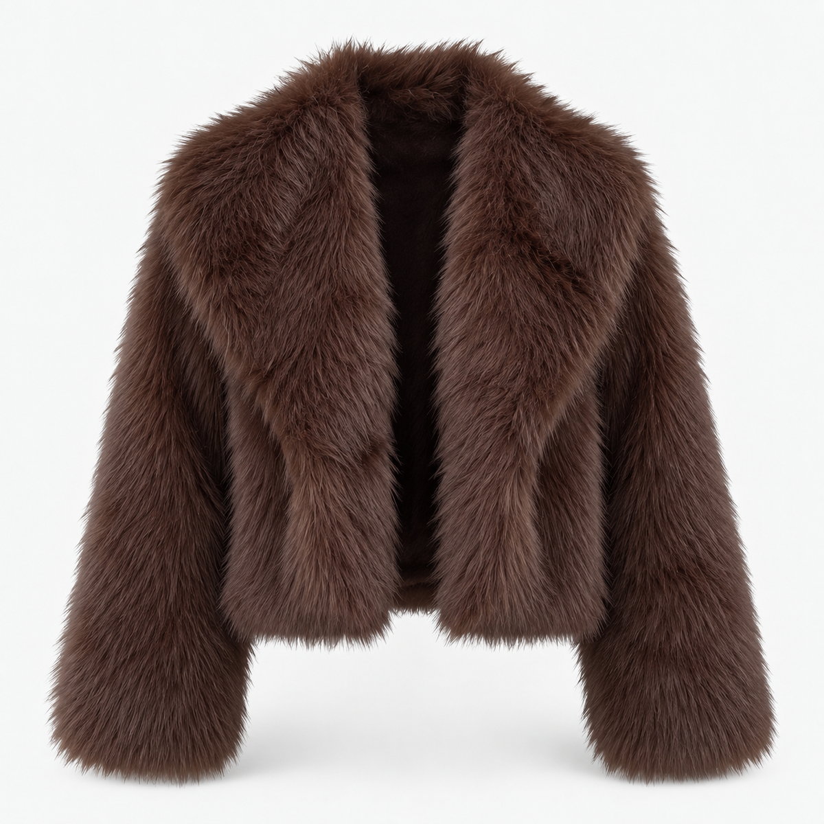 Myrtle Comfort Plush Cropped Jacket, Wide Lapels | Hudson & Wells