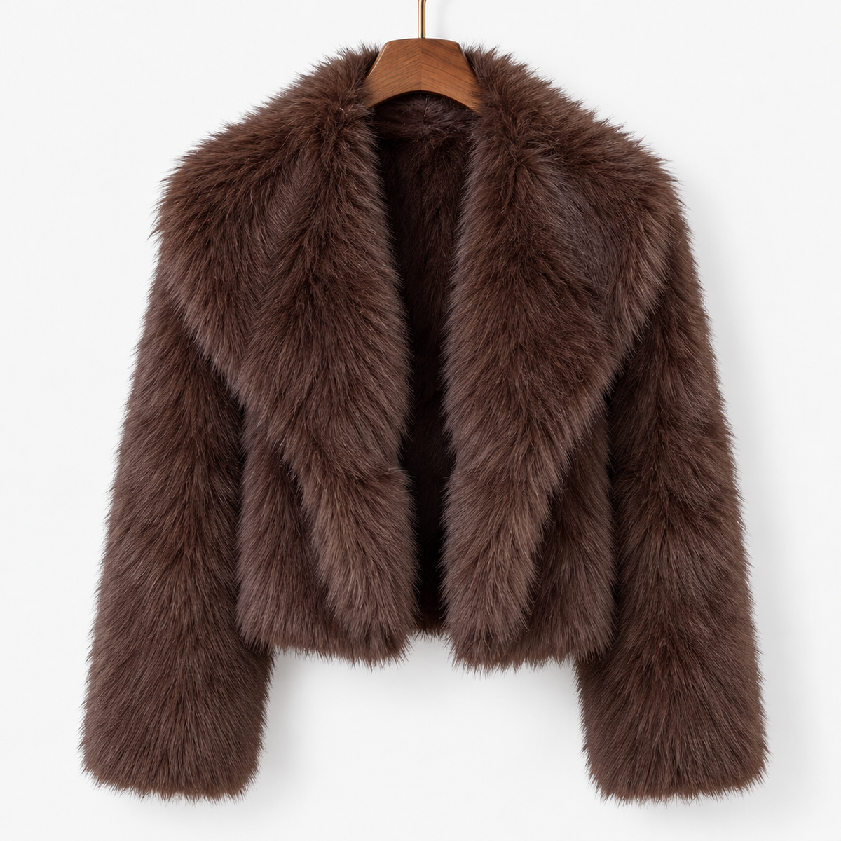 Myrtle Comfort Plush Cropped Jacket, Wide Lapels | Hudson & Wells