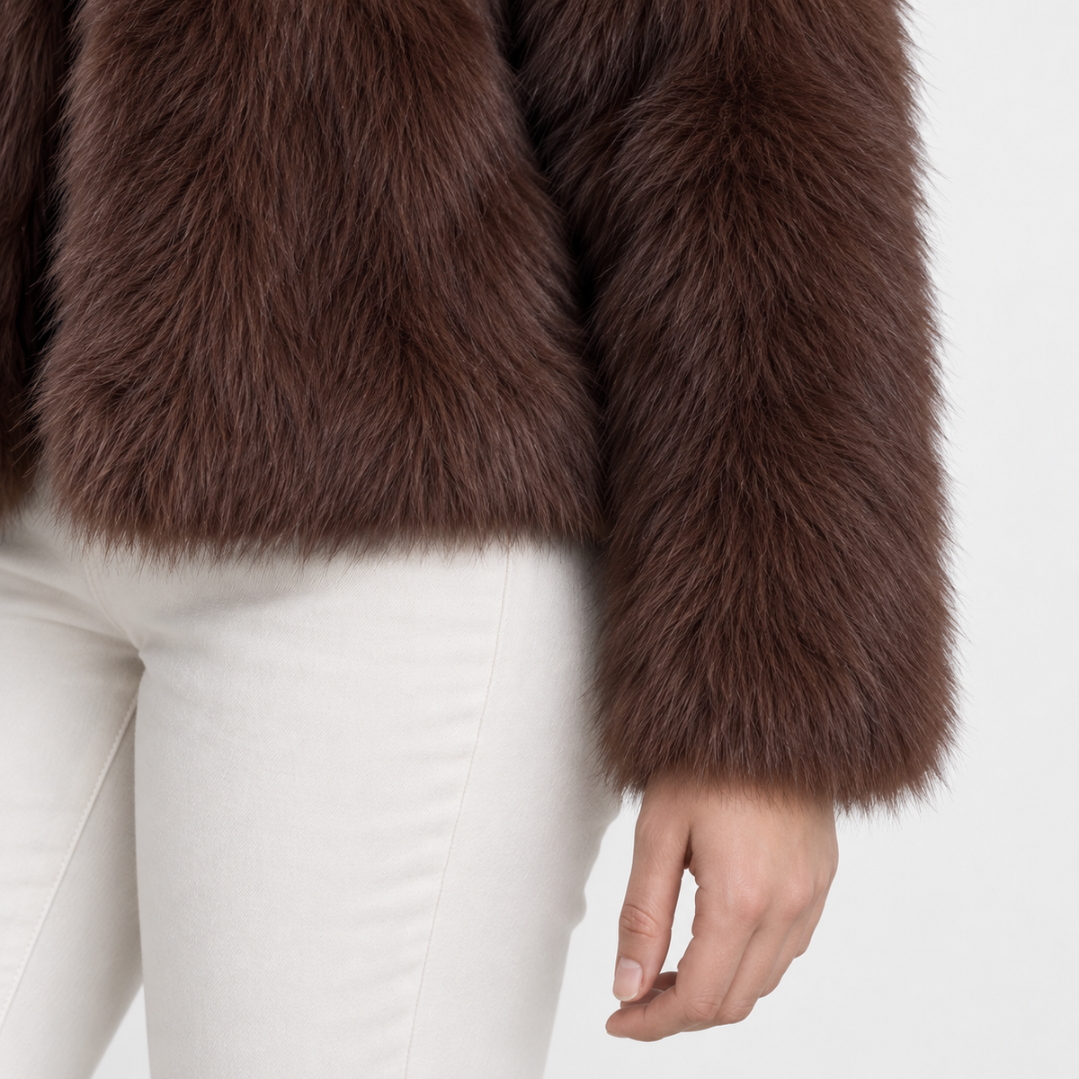 Myrtle Comfort Plush Cropped Jacket, Wide Lapels | Hudson & Wells