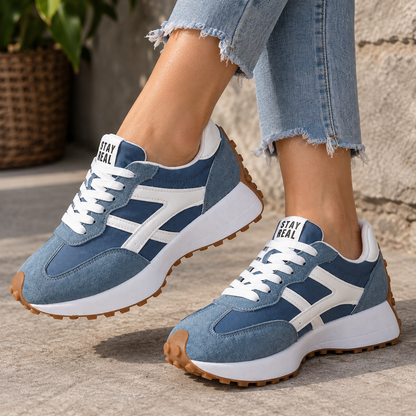 Naomi Women's Breathable Textile Walking Sneakers | Hudson & Wells