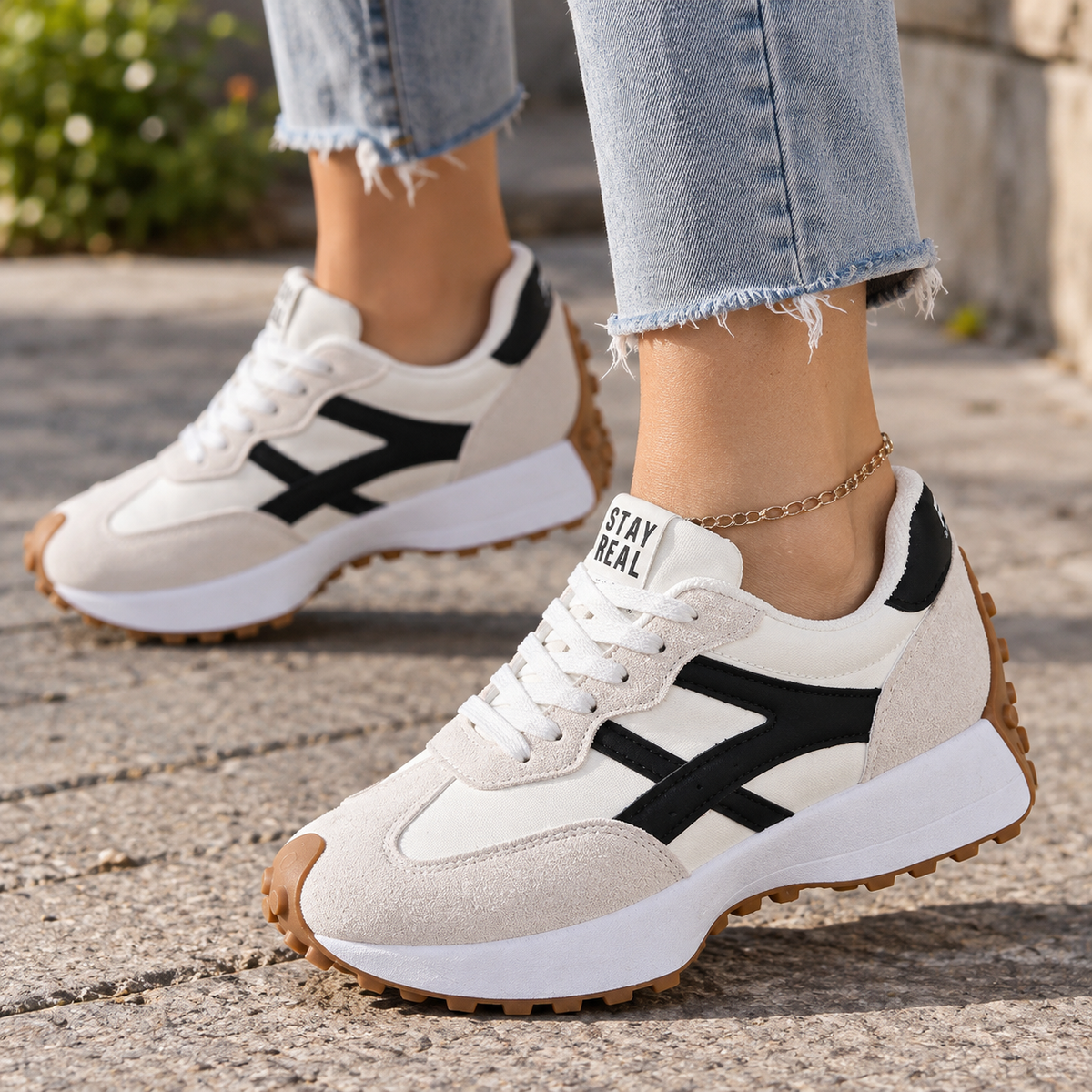 Naomi Women's Breathable Textile Walking Sneakers | Hudson & Wells