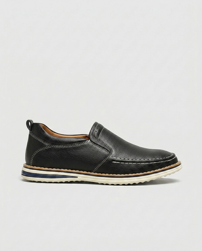 Nash Moc-Toe Slip-On — Black | Hudson & Wells