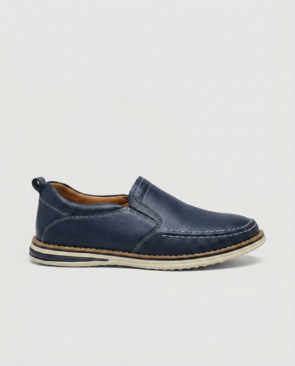 Nash Moc-Toe Slip-On — Blue | Hudson & Wells