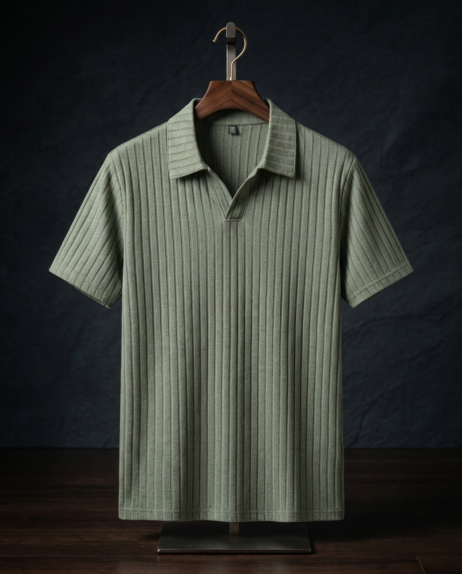Nash Ribbed Polo | Hudson & Wells