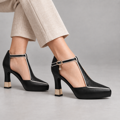 Nora Women's Soft Synthetic Comfort Shoes — Black | Hudson & Wells