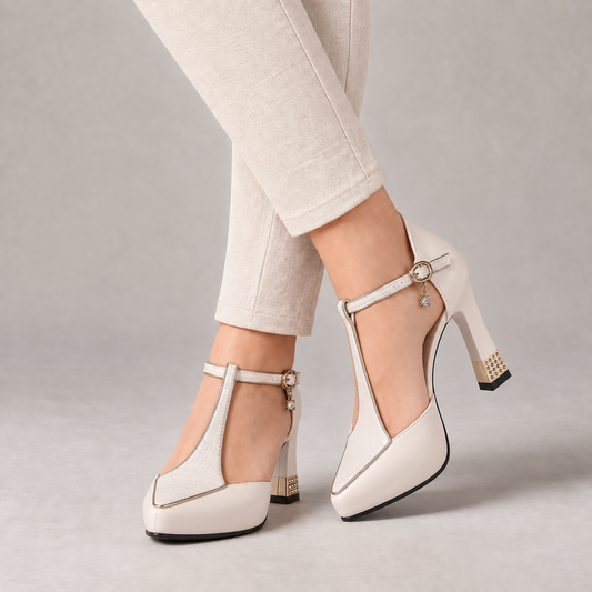 Nora Women's Soft Synthetic Comfort Shoes — White | Hudson & Wells