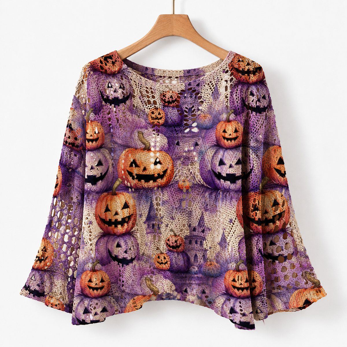 Noreen Stretch Halloween Knit Top | Hudson & Wells