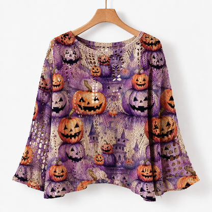 Noreen Stretch Halloween Knit Top | Hudson & Wells
