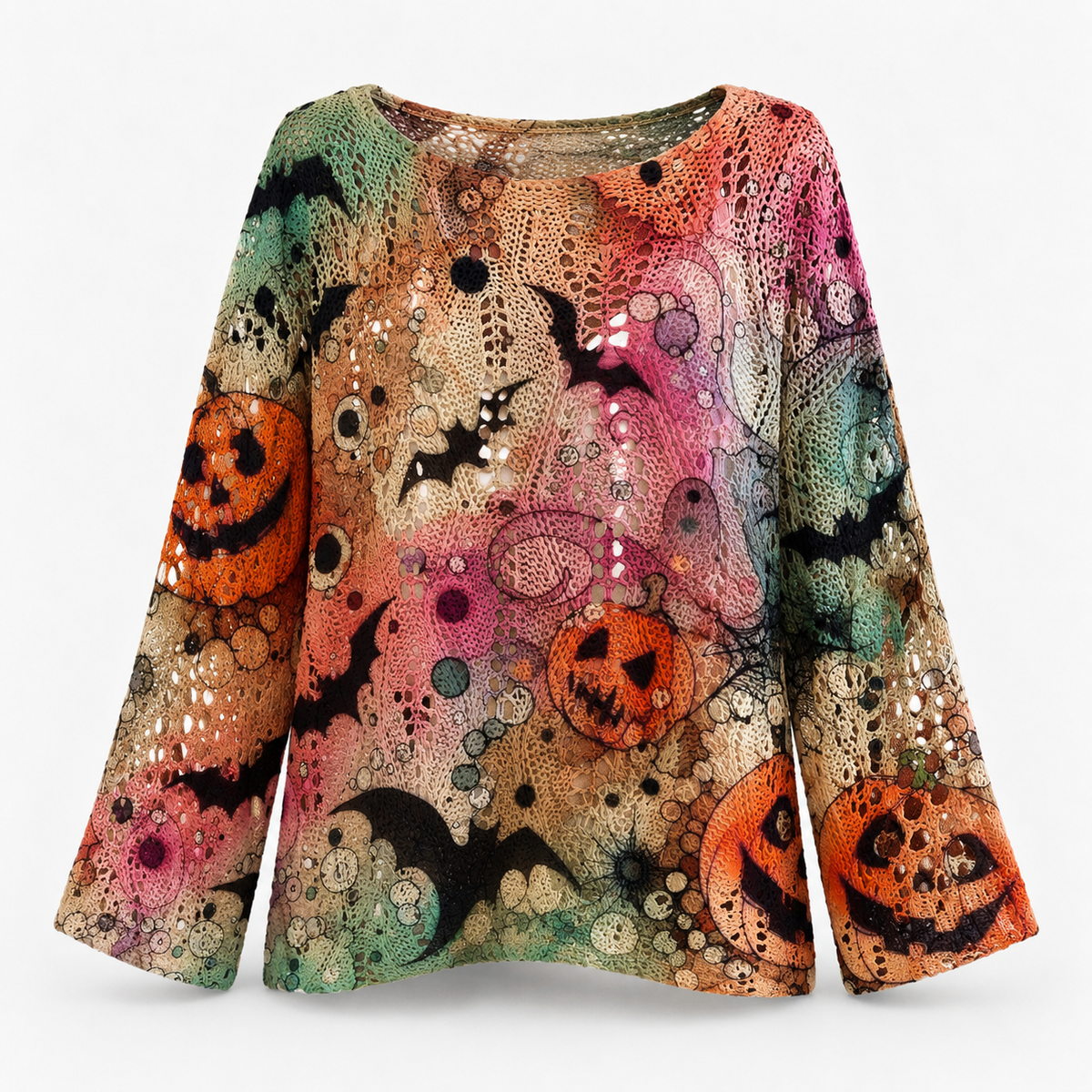 Noreen Stretch Halloween Knit Top | Hudson & Wells