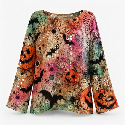 Noreen Stretch Halloween Knit Top | Hudson & Wells