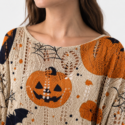 Noreen Stretch Halloween Knit Top | Hudson & Wells