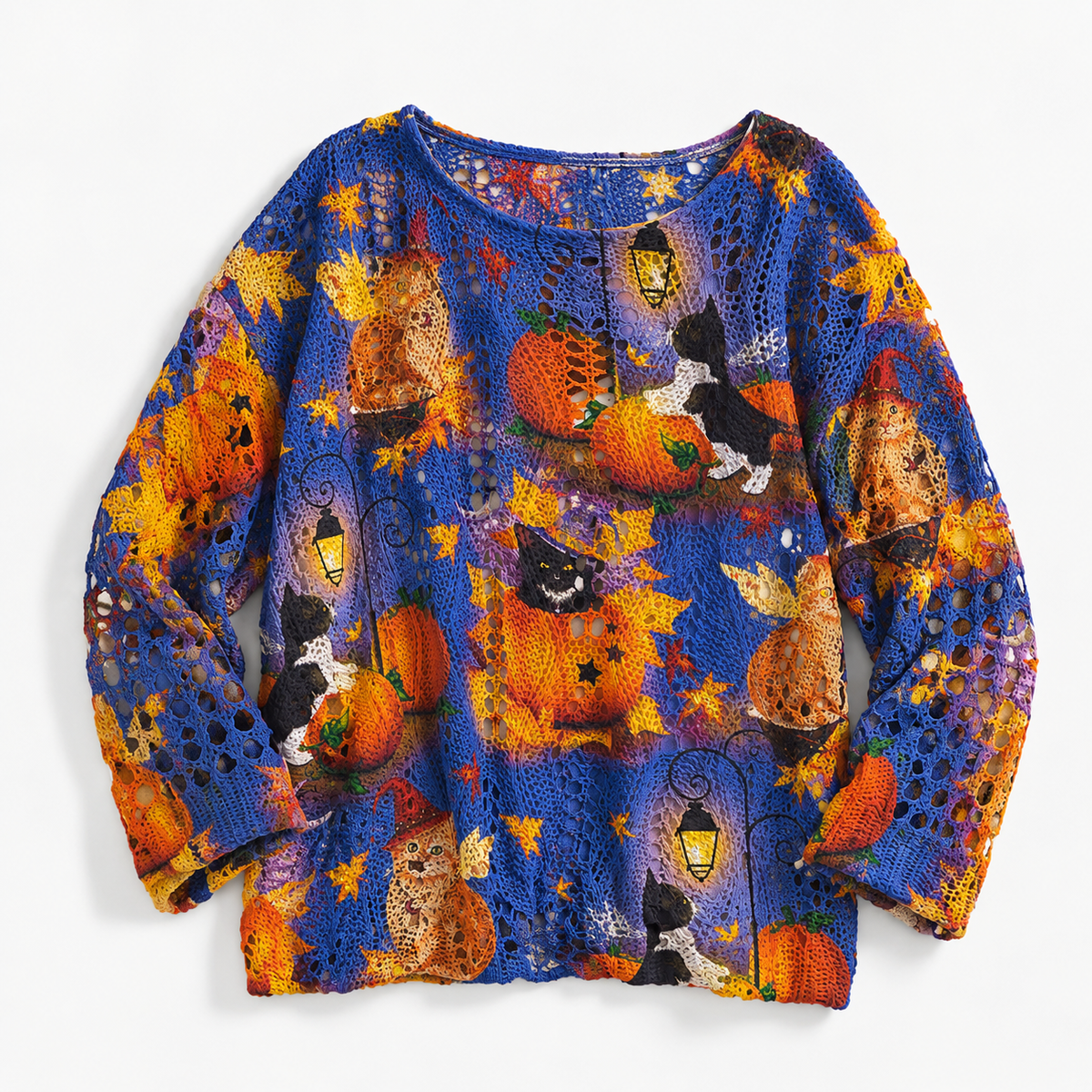 Noreen Stretch Halloween Knit Top | Hudson & Wells