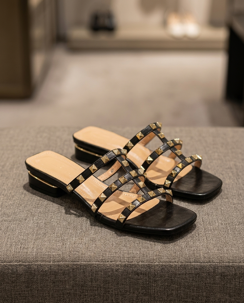 Odette Studded Sandal | Hudson & Wells