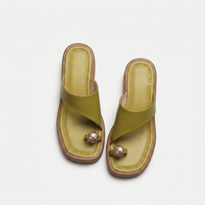 Oliver Metal-Accent Slide | Hudson & Wells