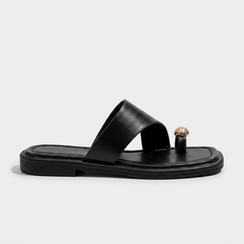 Oliver Metal-Accent Slide — Black | Hudson & Wells
