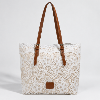 Peggy Adjustable-Strap Floral Shoulder Tote | Hudson & Wells