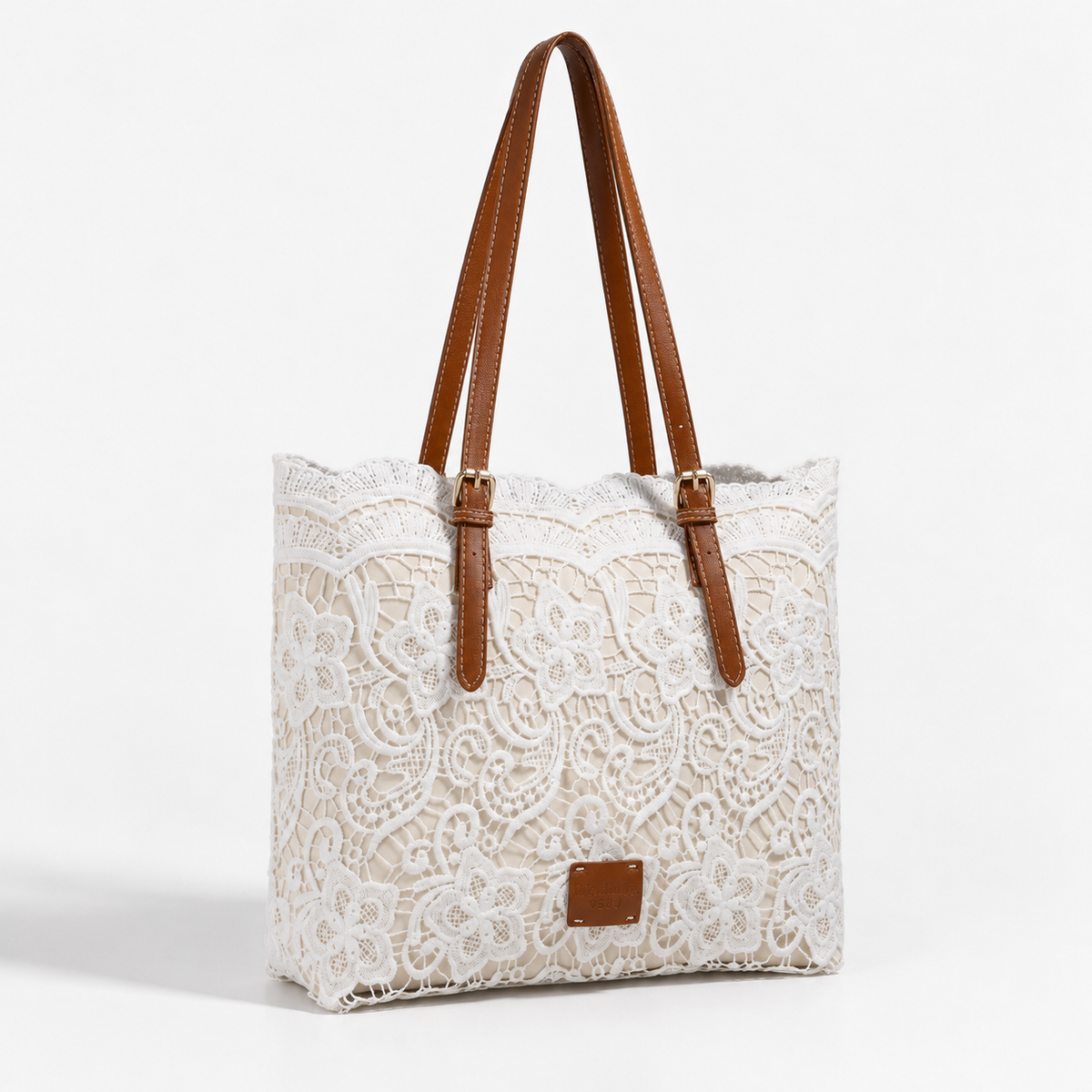 Peggy Adjustable-Strap Floral Shoulder Tote | Hudson & Wells
