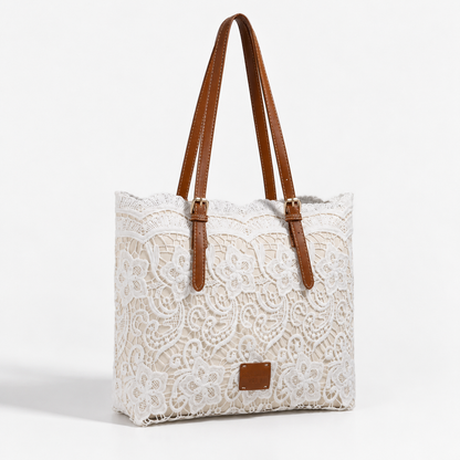 Peggy Adjustable-Strap Floral Shoulder Tote | Hudson & Wells