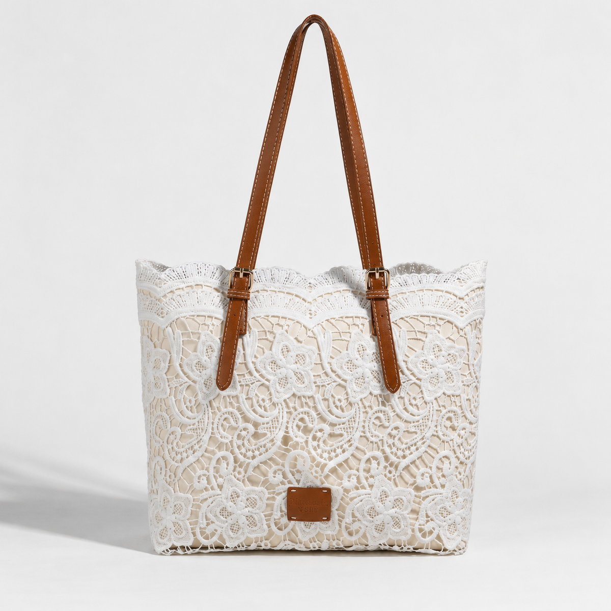 Peggy Adjustable-Strap Floral Shoulder Tote | Hudson & Wells