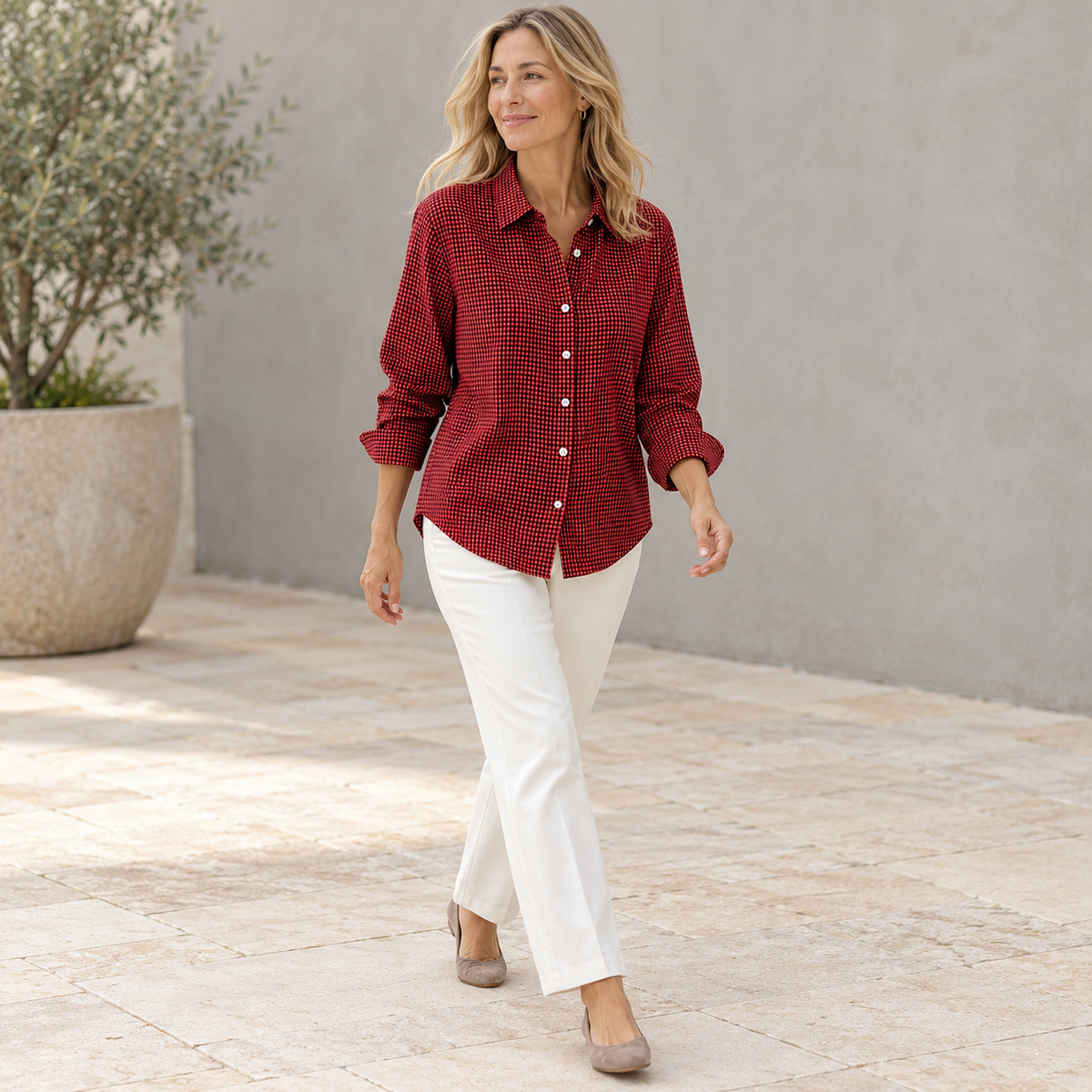 Penny Relaxed Fit Button-Down Shirt | Hudson & Wells