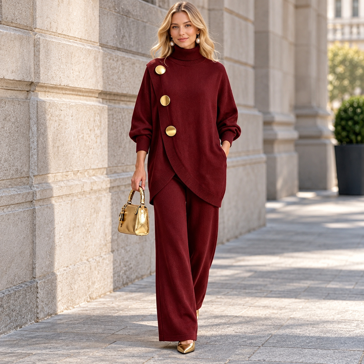 Phoebe Lightweight Sweater and Pants Set | Hudson & Wells