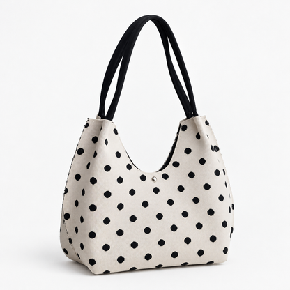 Polly Stretch Shoulder Bag, Polka Dot Pattern | Hudson & Wells
