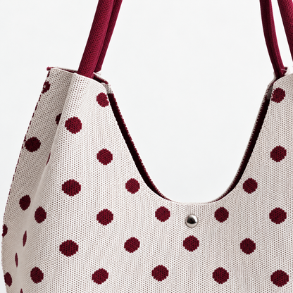 Polly Stretch Shoulder Bag, Polka Dot Pattern | Hudson & Wells