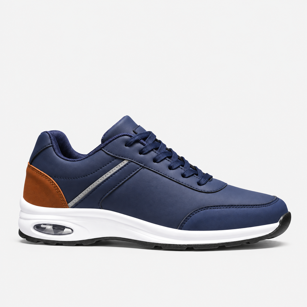 Preston Paneled Sneaker — Blue | Hudson & Wells