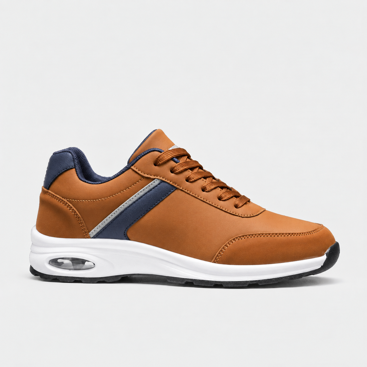 Preston Paneled Sneaker — Brown | Hudson & Wells