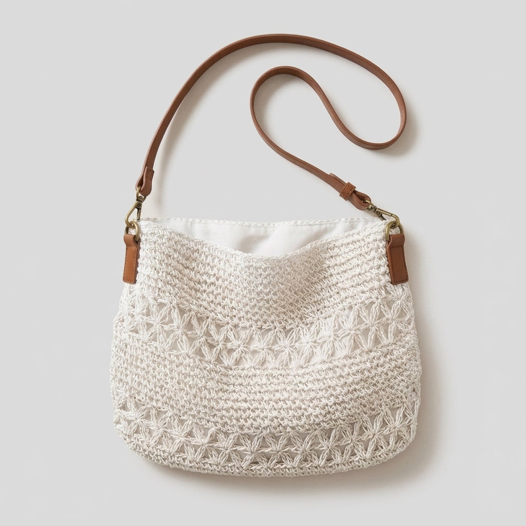 Riviera Crochet Shoulder Bag