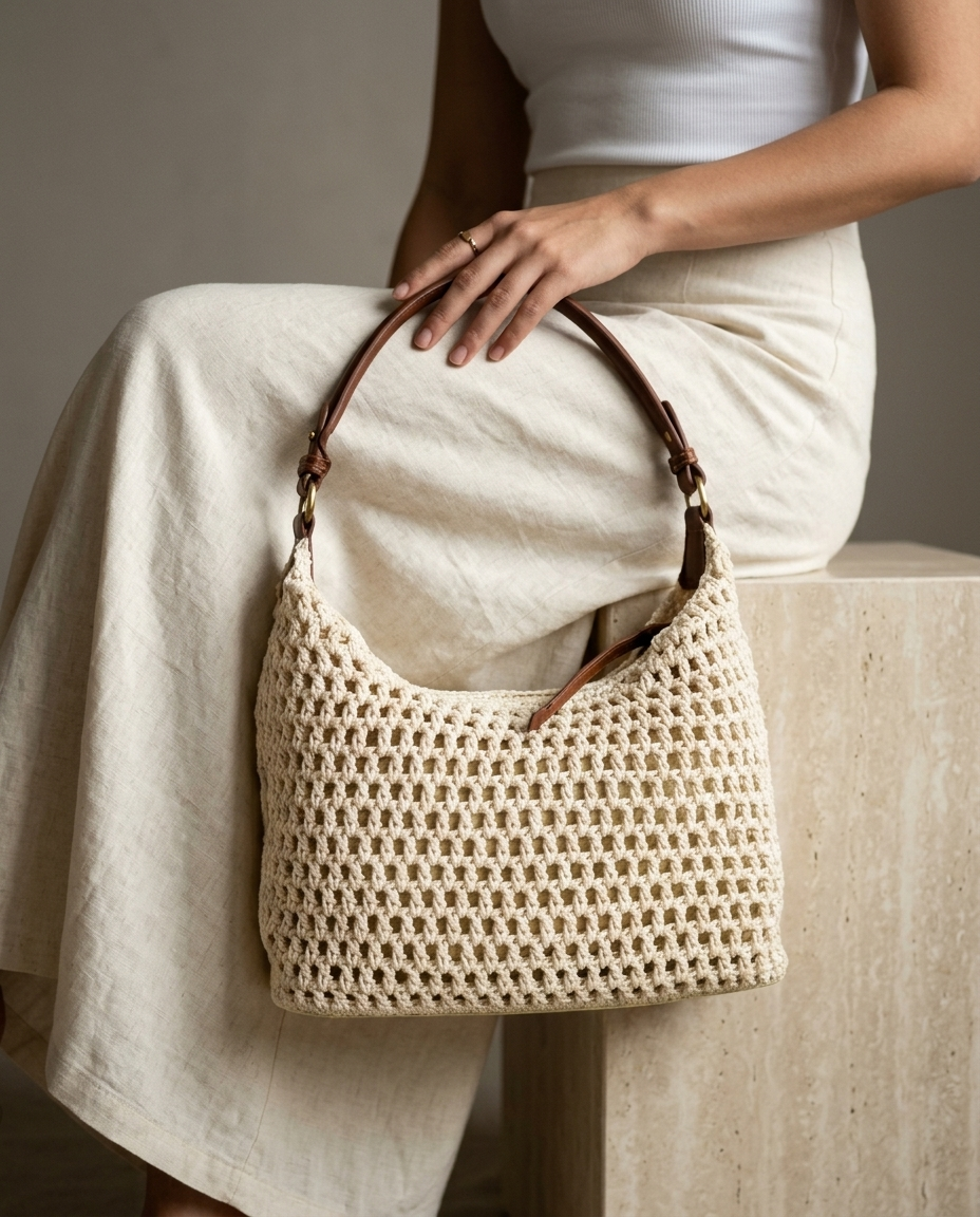 Capri Crochet Shoulder Bag - product_gallery 4