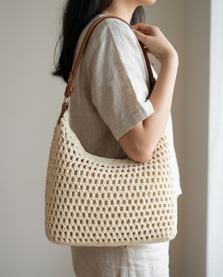Capri Crochet Shoulder Bag - lifestyle 9