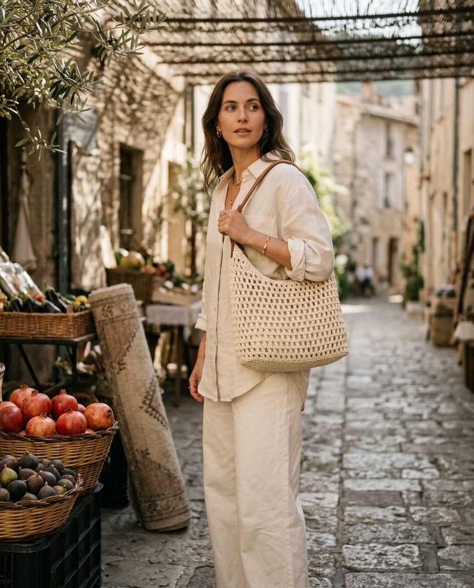 Capri Crochet Shoulder Bag - lifestyle 11