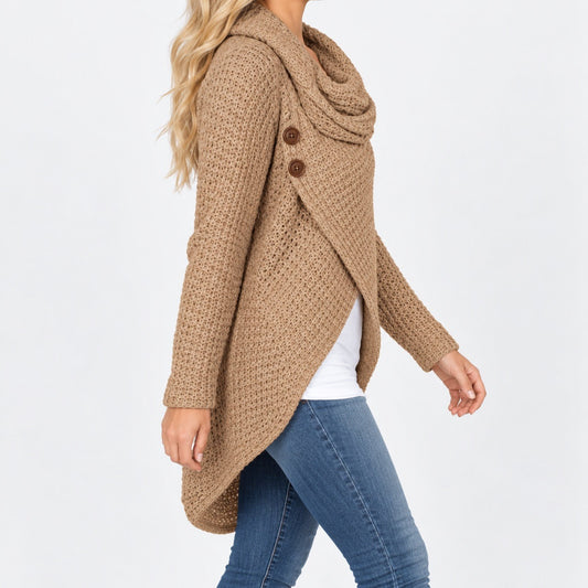 Roberta Cowl Collar Wrap Cardigan | Hudson & Wells