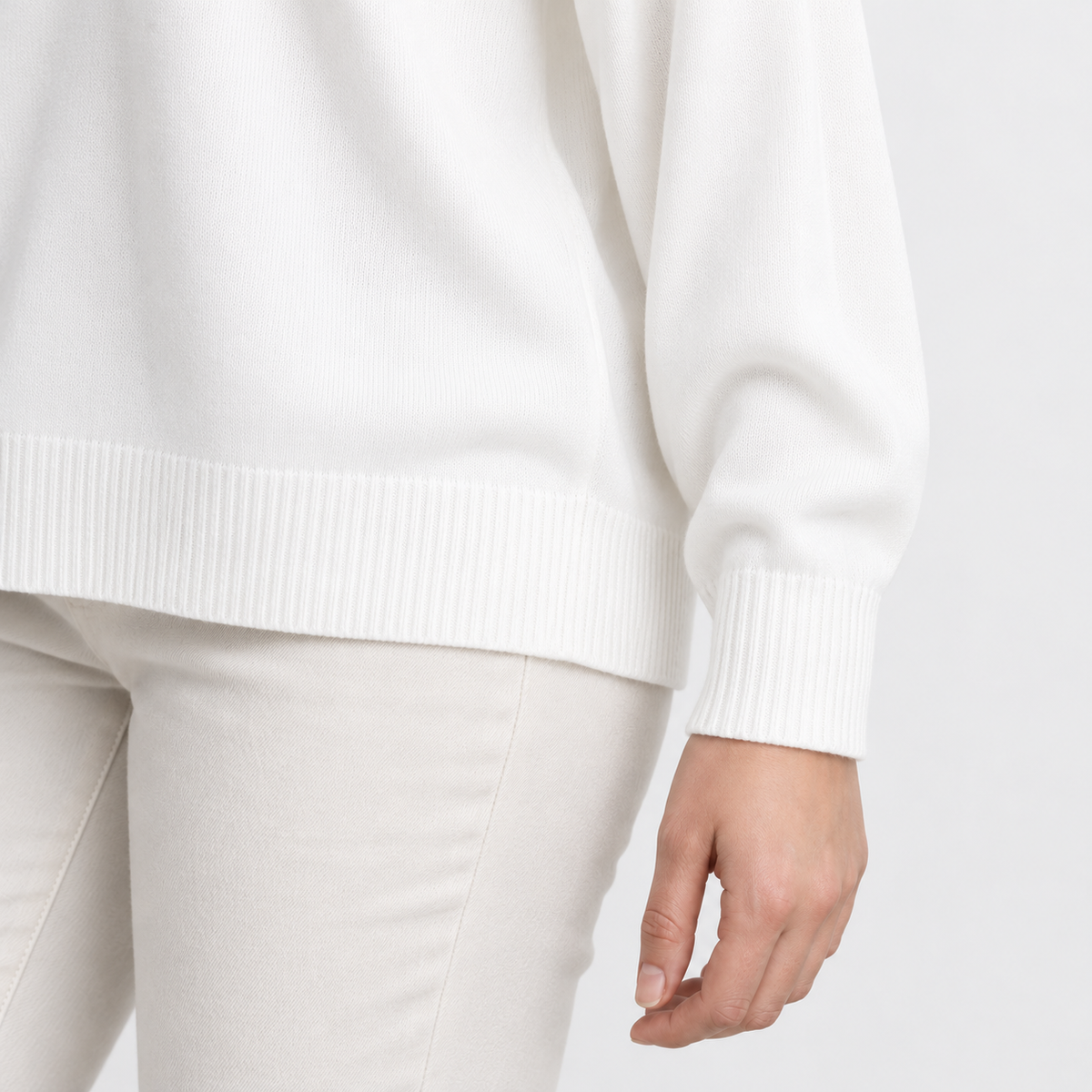 Rowena Relaxed Fit Shawl-Collar V-Neck Sweater | Hudson & Wells