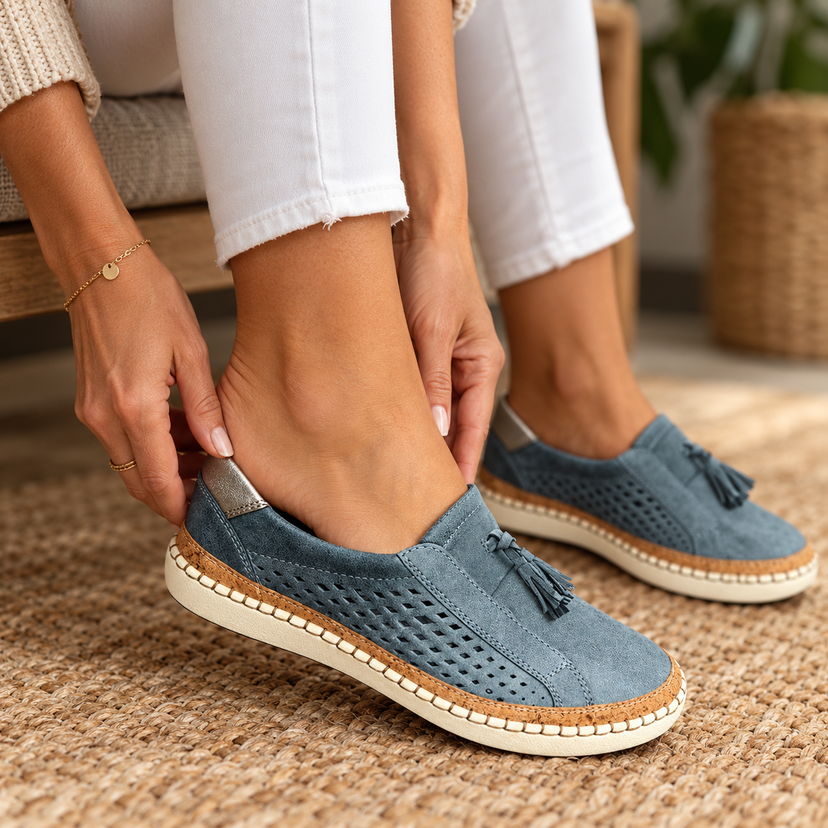 Sadie Stretch Tassel Loafers | Hudson & Wells