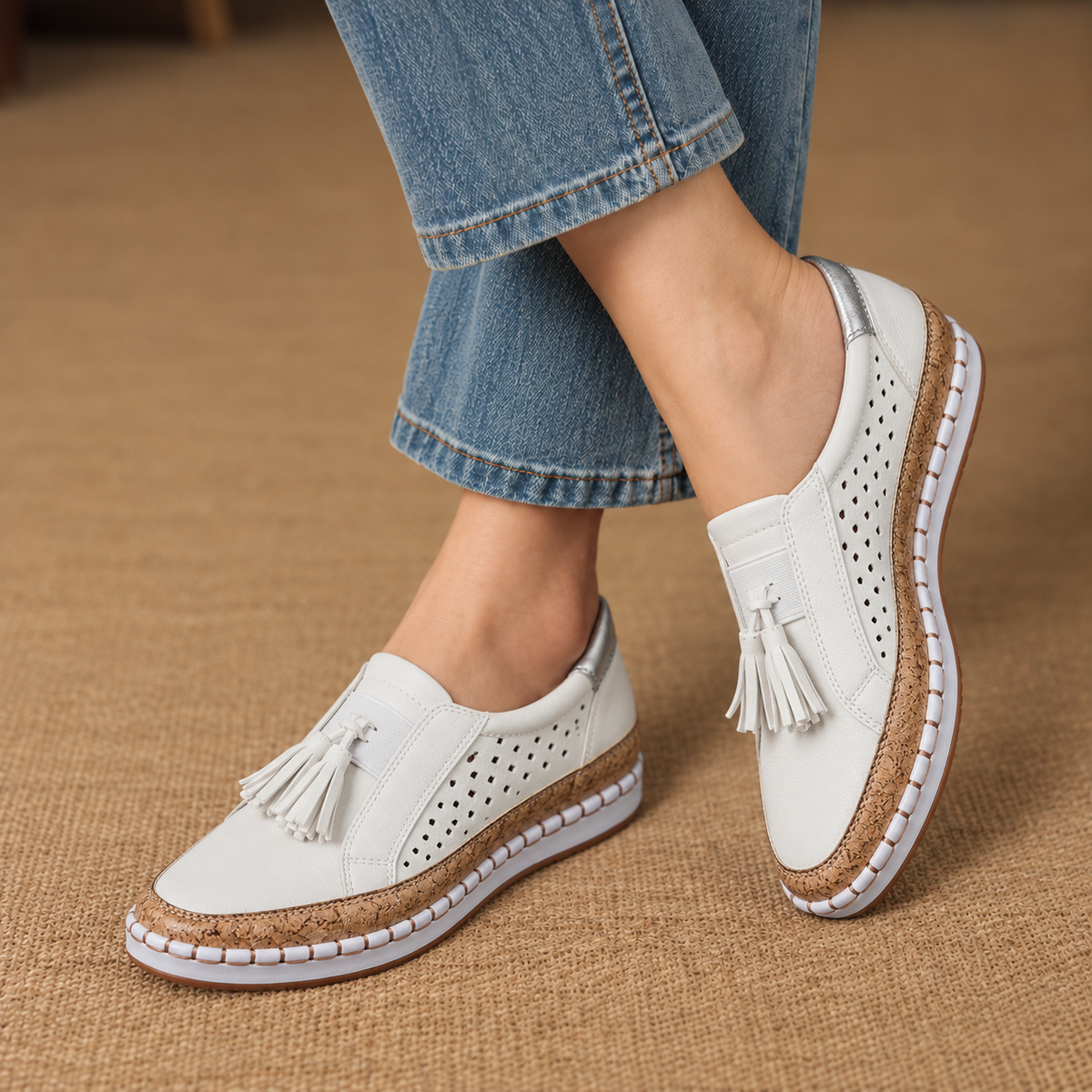 Sadie Stretch Tassel Loafers | Hudson & Wells