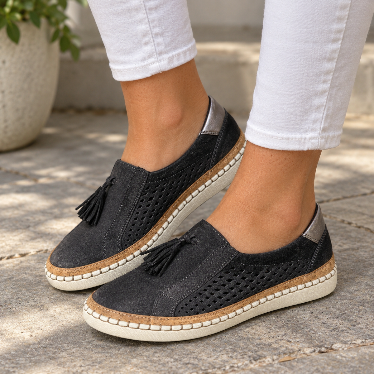 Sadie Stretch Tassel Loafers | Hudson & Wells
