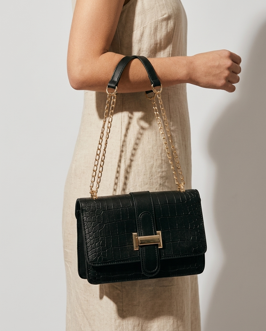 Sorrento Croc-Embossed Crossbody - product_gallery 2