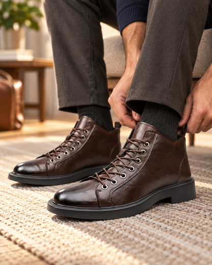 Silas Cap-Toe Lace-Up Boot | Hudson & Wells