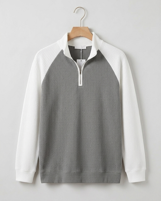 Silas Waffle Quarter-Zip | Hudson & Wells