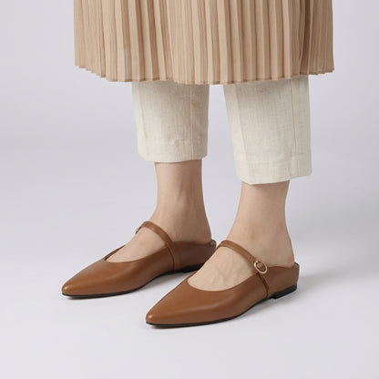 Smooth Leather Mule