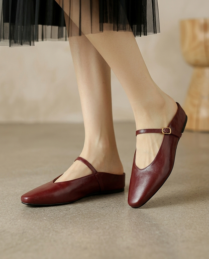 Smooth Leather Mule | Hudson & Wells