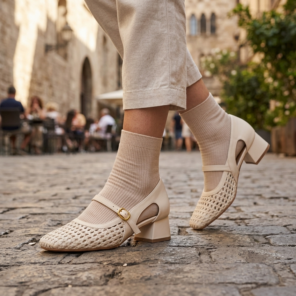 Spencer Woven Mary Jane | Hudson & Wells