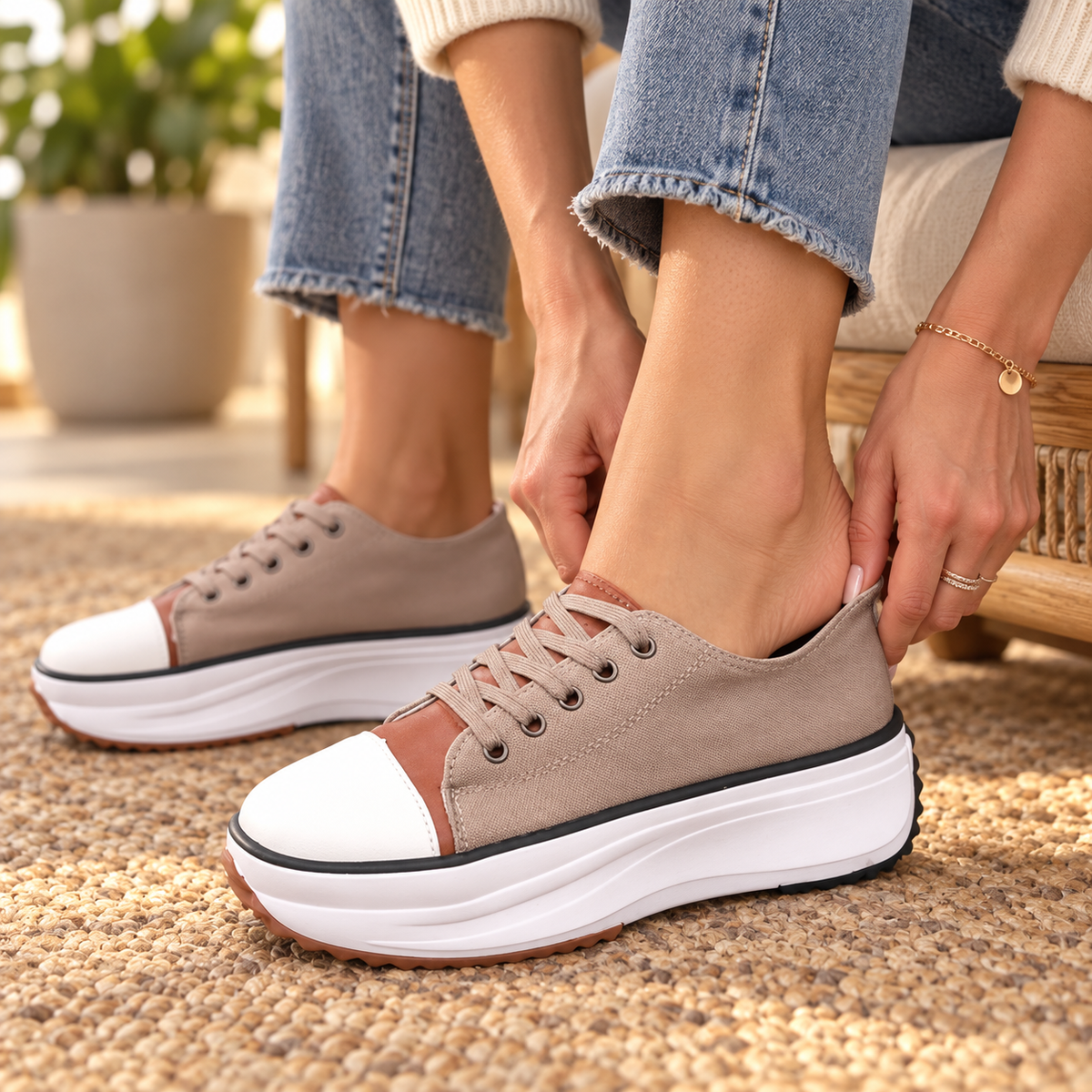 Sterling Ridged Platform Sneaker | Hudson & Wells