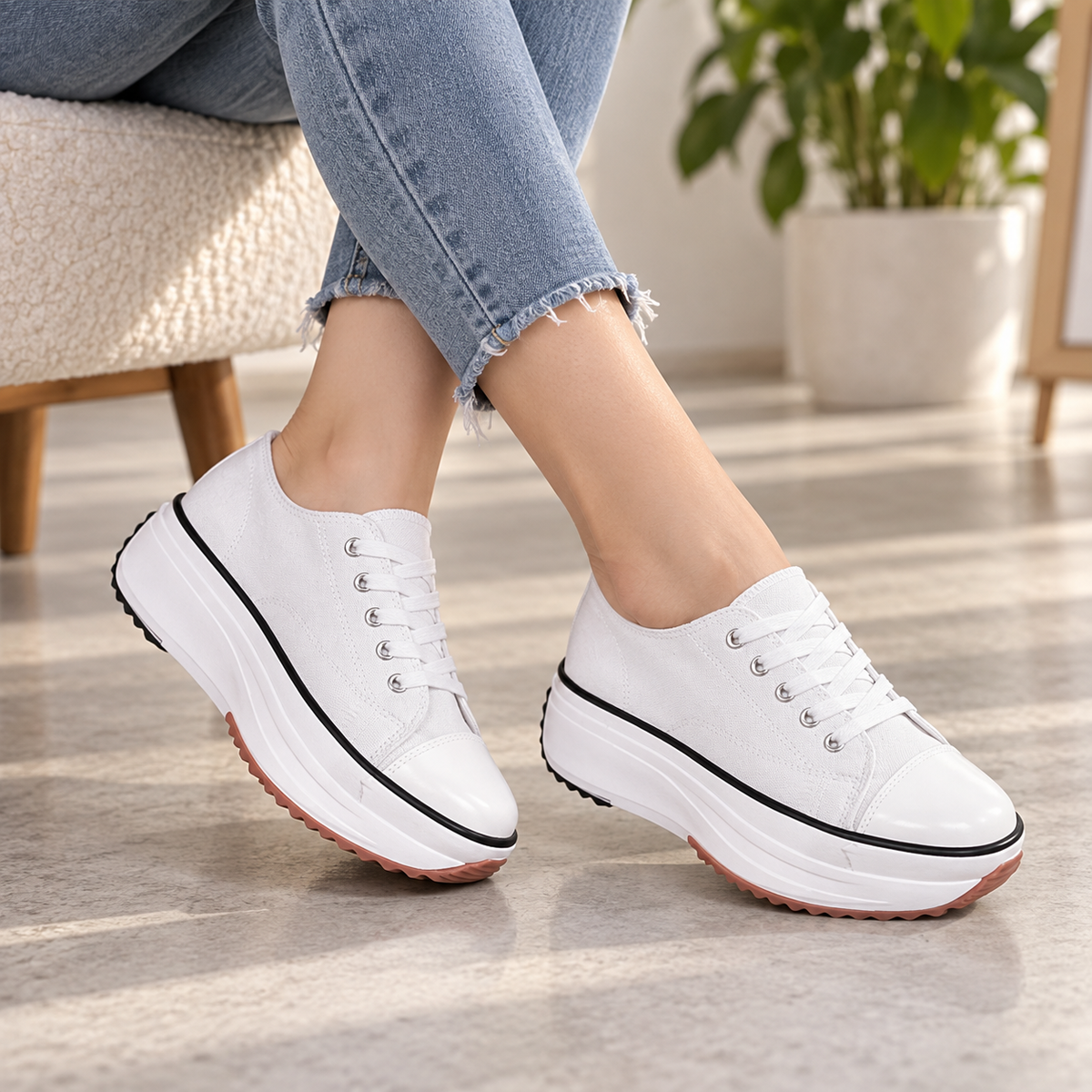 Sterling Ridged Platform Sneaker | Hudson & Wells