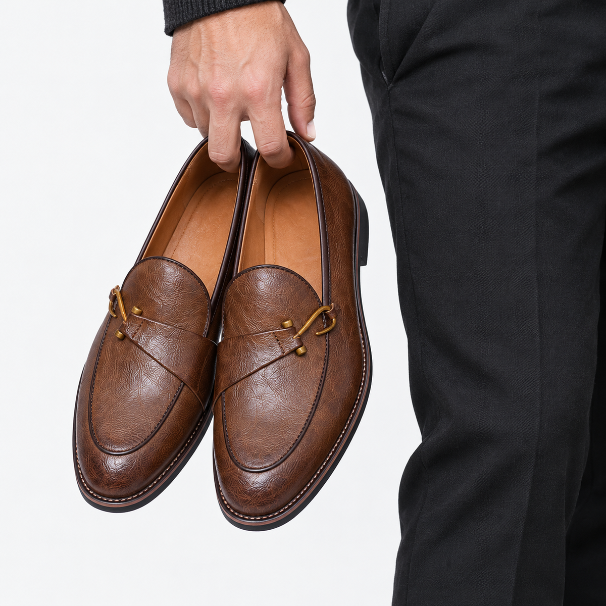Thatcher Easy Slip-On Loafers, Apron Toe | Hudson & Wells